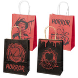 Horror Classic Movie Character Theme Halloween 12Pcs Party Paper Gift Bags For Horror Movie Lovers Party Supplies Birthday Party Decorations - Party Favor Good Treat Candy Bags for Game Kids Adults Birthday Party Decor