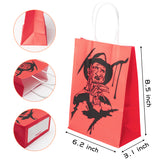 Horror Classic Movie Character Theme Halloween 12Pcs Party Paper Gift Bags For Horror Movie Lovers Party Supplies Birthday Party Decorations - Party Favor Good Treat Candy Bags for Game Kids Adults Birthday Party Decor