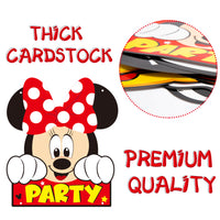 Mouse Porch Sigh Theme Party Decoration, Porch Logo Hanging Banner Logo Decoration Party Background Supplies, Used For Photo Booth Props, Birthday Parties